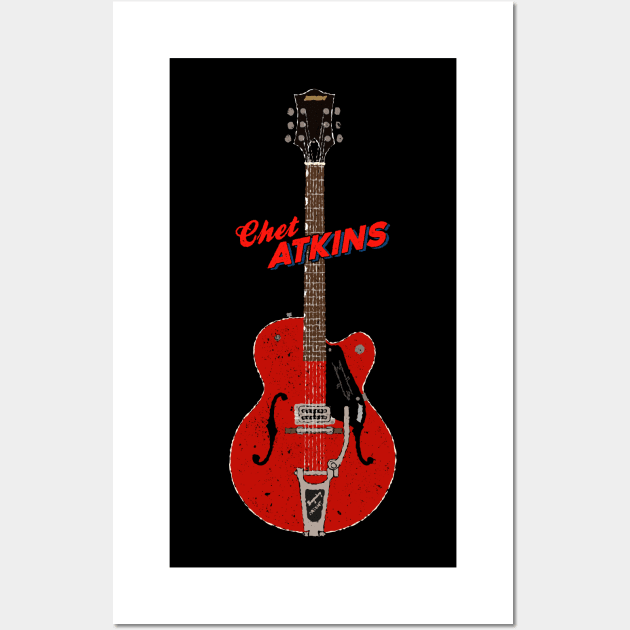 Chet Atkins Gretsch Tennessean Electric Guitar Wall Art by Daniel Cash Guitar